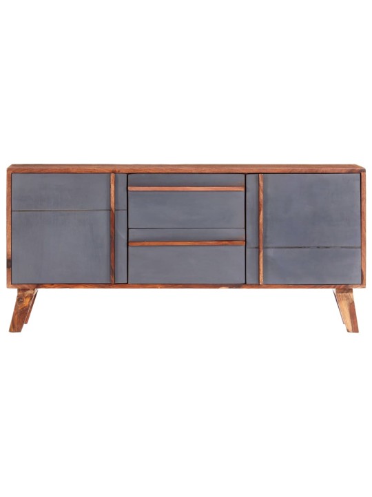 Kumode, pelēka, 120x30x55 cm, masīvkoks