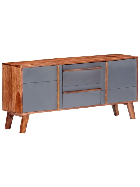 Kumode, pelēka, 120x30x55 cm, masīvkoks