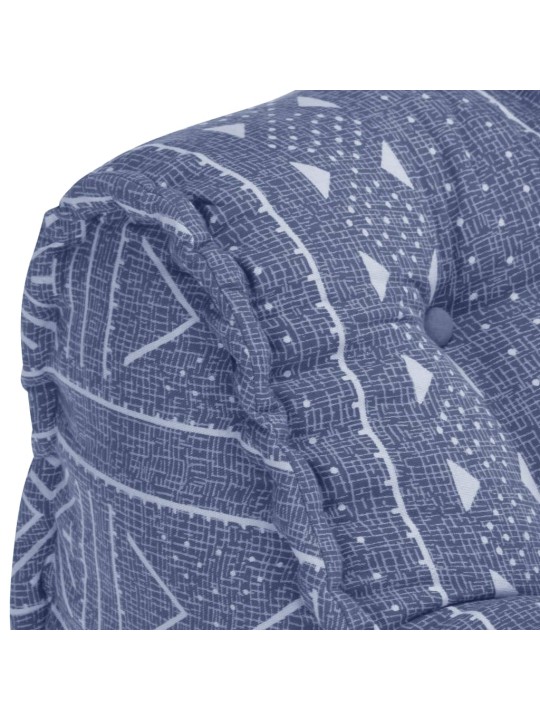 Pārveidojams pufs, indigo krāsas audums