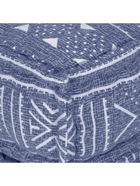 Pārveidojams pufs, indigo krāsas audums