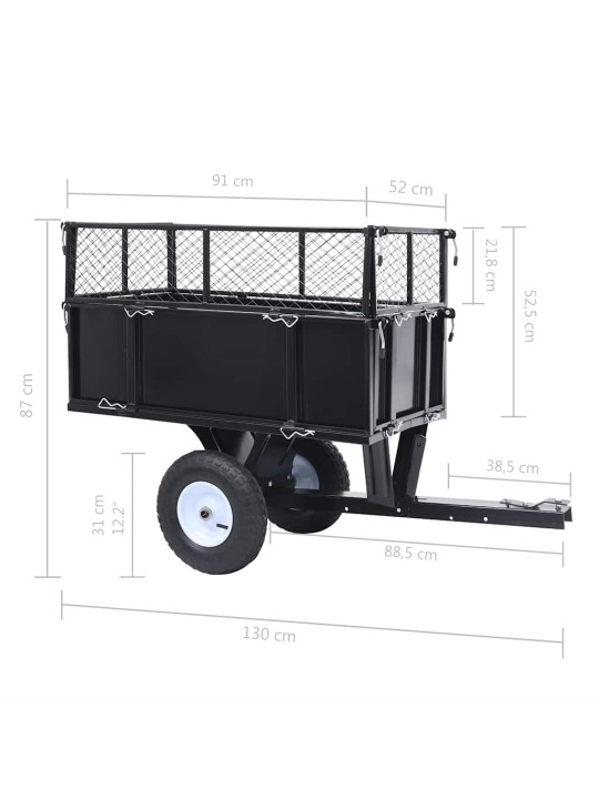 Piekabe zāliena pļāvējam, 150 kg slogojamība