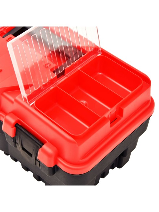 Instrumentu kaste plastmasas, 462x256x242 mm, sarkana