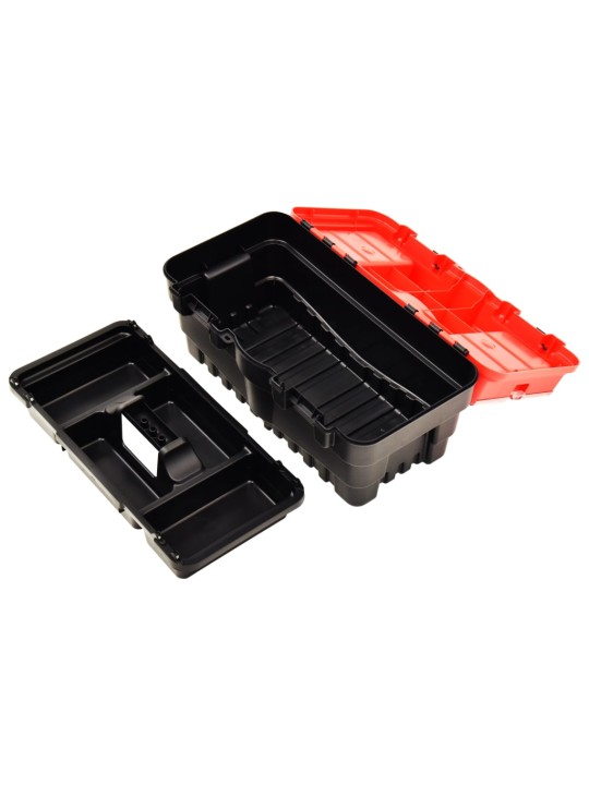 Instrumentu kaste plastmasas, 462x256x242 mm, sarkana