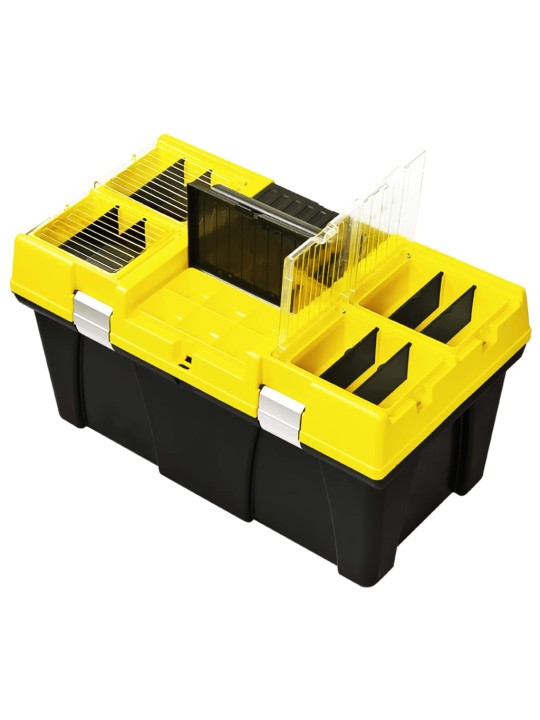 Instrumentu kaste plastmasas, 595x337x316 mm, dzeltena