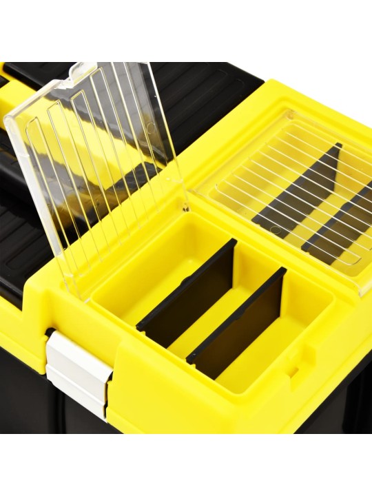 Instrumentu kaste plastmasas, 595x337x316 mm, dzeltena