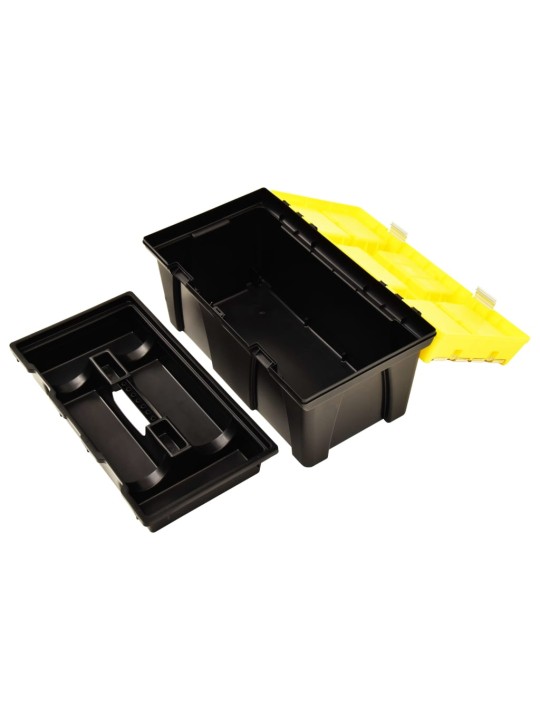 Instrumentu kaste plastmasas, 595x337x316 mm, dzeltena