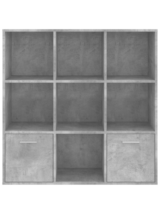 Grāmatu plaukts, betona pelēks, 98x30x98 cm, skaidu plāksne