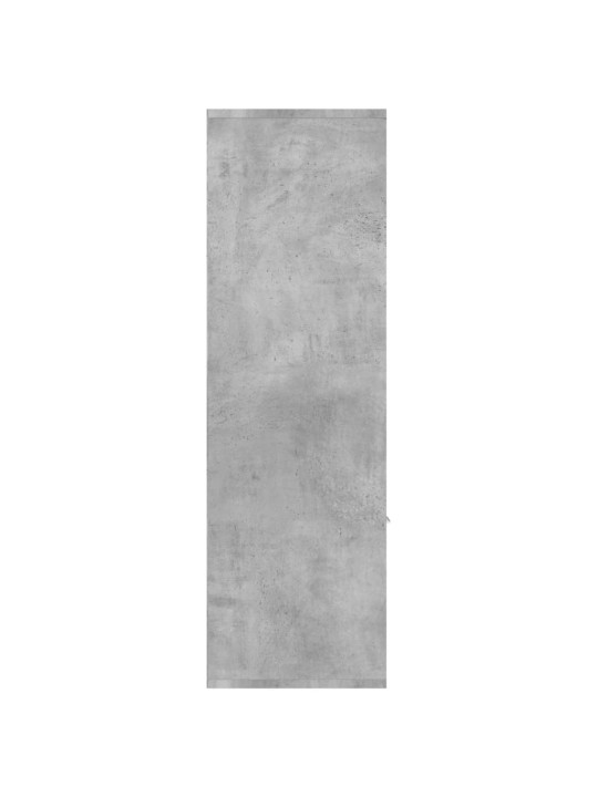 Grāmatu plaukts, betona pelēks, 98x30x98 cm, skaidu plāksne