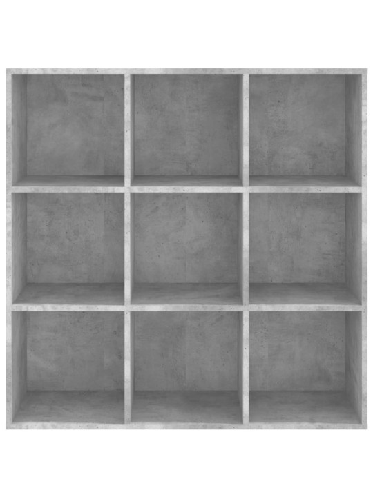 Grāmatu plaukts, betona pelēks, 98x30x98 cm, skaidu plāksne