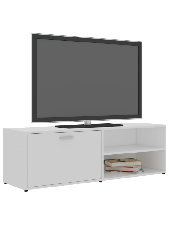 TV skapītis, balts, 120x34x37 cm, inženierijas koks