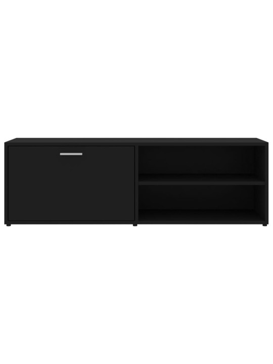 Tv skapītis, melns, 120x34x37 cm, inženierijas koks