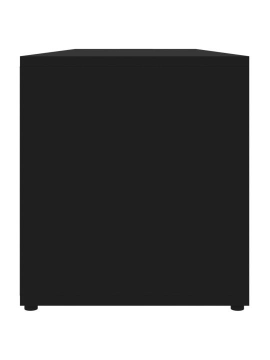 Tv skapītis, melns, 120x34x37 cm, inženierijas koks