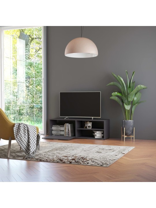 Tv skapītis, pelēks, 120x34x37 cm, inženierijas koks