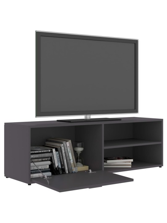 Tv skapītis, pelēks, 120x34x37 cm, inženierijas koks