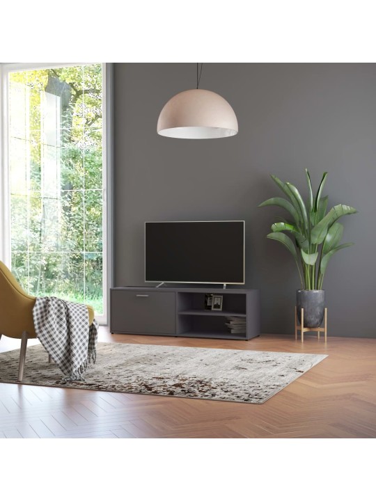 Tv skapītis, pelēks, 120x34x37 cm, inženierijas koks