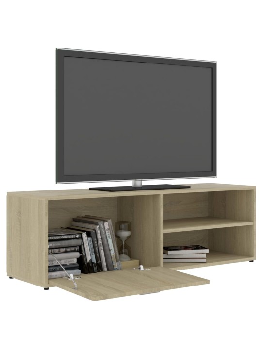Tv skapītis, ozolkoka krāsa, 120x34x37 cm, inženierijas koks