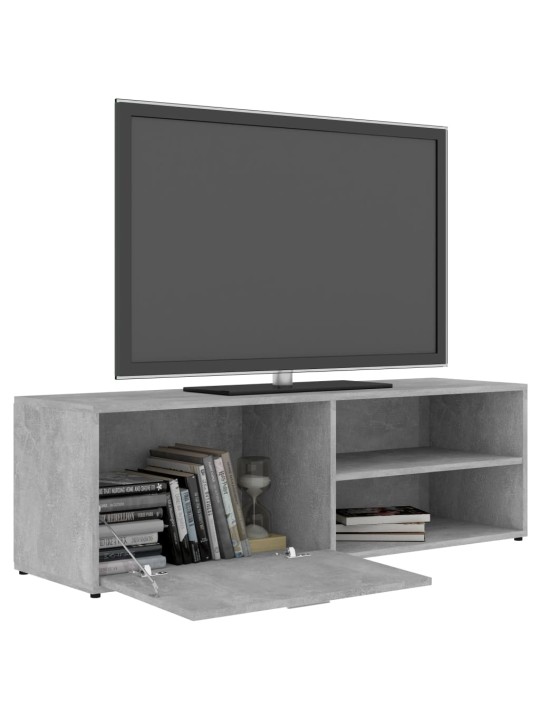 Tv skapītis, betonpelēks, 120x34x37 cm, inženierijas koks