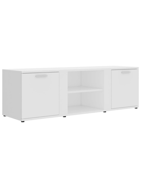 Tv skapītis, balts, 120x34x37 cm, inženierijas koks