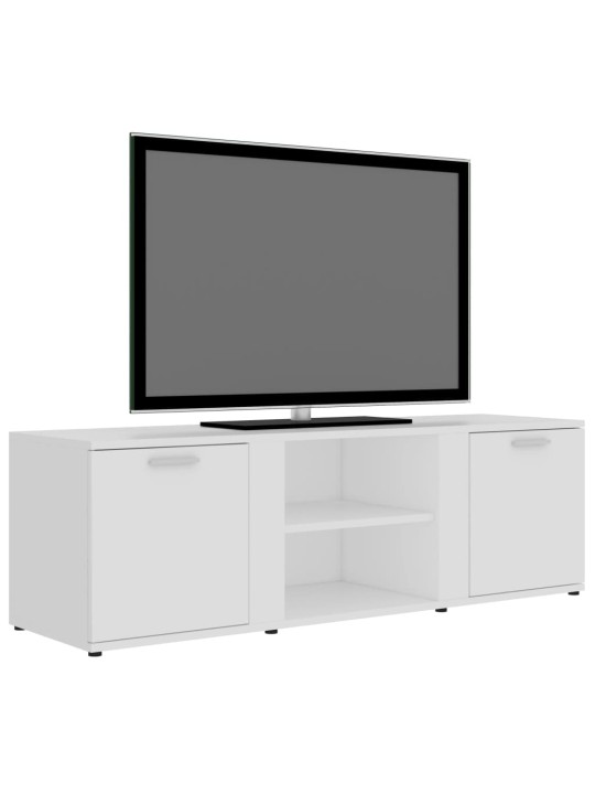 Tv skapītis, balts, 120x34x37 cm, inženierijas koks