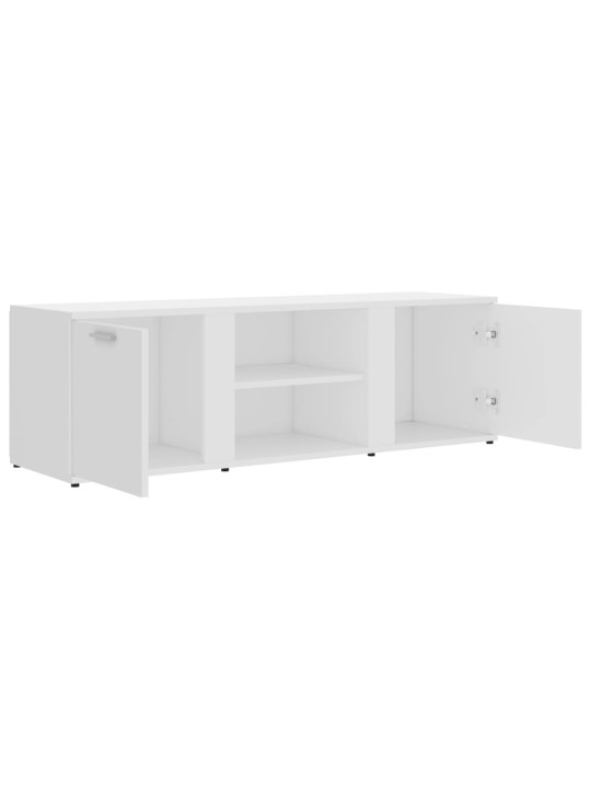 Tv skapītis, balts, 120x34x37 cm, inženierijas koks