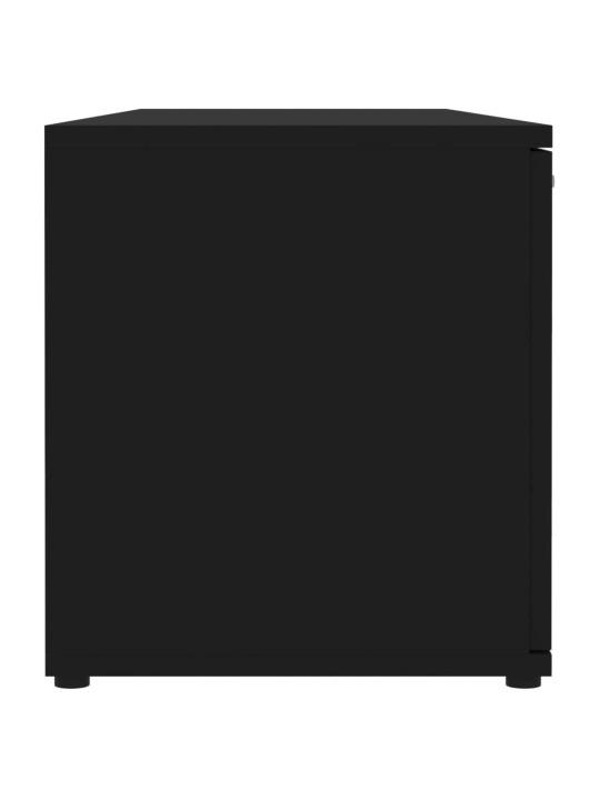 Tv skapītis, melns, 120x34x37 cm, inženierijas koks