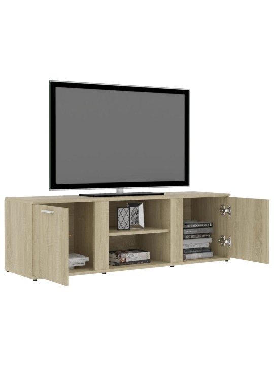 Tv skapītis, ozolkoka krāsa, 120x34x37 cm, inženierijas koks