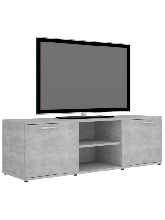 Tv skapītis, betonpelēks, 120x34x37 cm, inženierijas koks