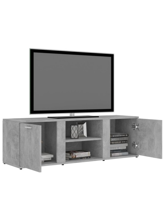 Tv skapītis, betonpelēks, 120x34x37 cm, inženierijas koks