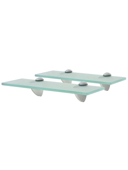 Sienas plaukti, 2 gab., 30x10 cm, 8 mm, stikls