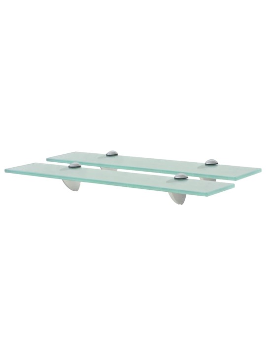 Sienas plaukti, 2 gab., 50x10 cm, 8 mm, stikls