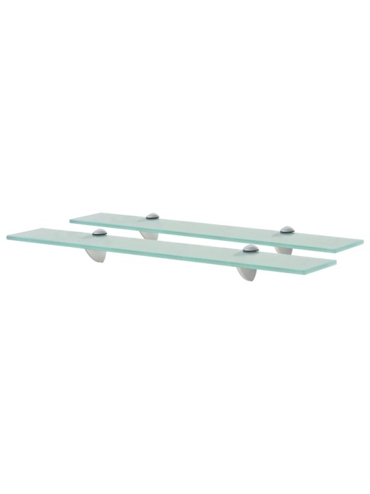 Sienas plaukti, 2 gab., 60x10 cm, 8 mm, stikls