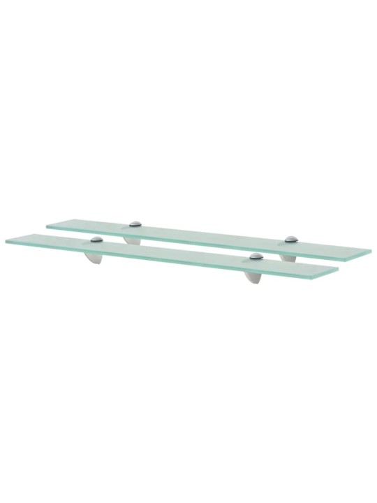 Sienas plaukti, 2 gab., 70x10 cm, 8 mm, stikls