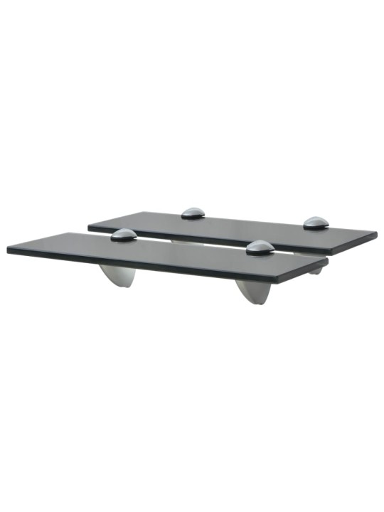 Sienas plaukti, 2 gab., 30x10 cm, 8 mm, stikls
