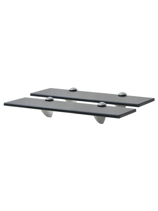 Sienas plaukti, 2 gab., 40x10 cm, 8 mm, stikls