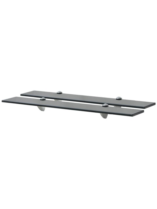 Sienas plaukti, 2 gab., 70x10 cm, 8 mm, stikls