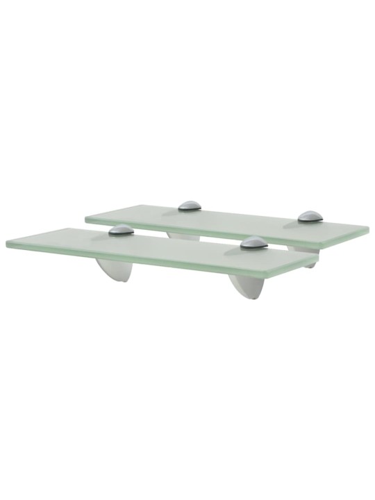 Sienas plaukti, 2 gab., 30x10 cm, 8 mm, stikls