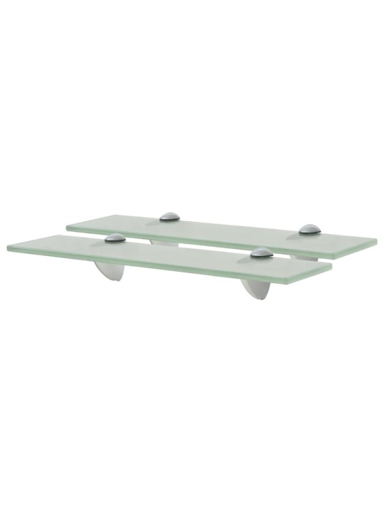 Sienas plaukti, 2 gab., 40x10 cm, 8 mm, stikls