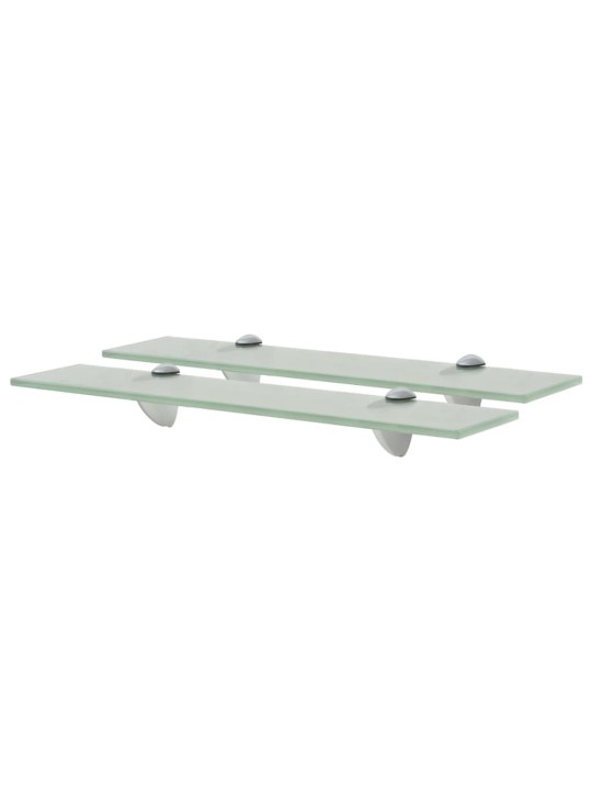sienas plaukti, 2 gab., 50x10 cm, 8 mm, stikls