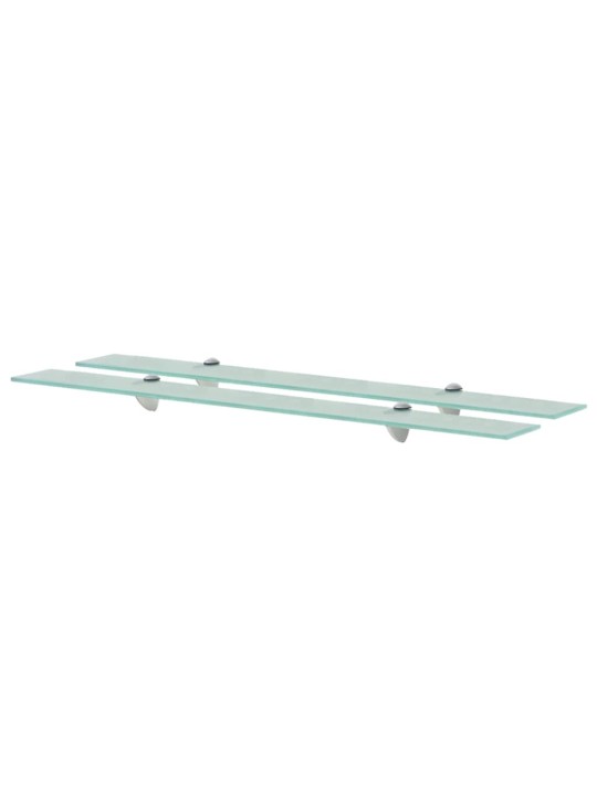 Sienas plaukti, 2 gab., 90x20 cm, 8 mm, stikls