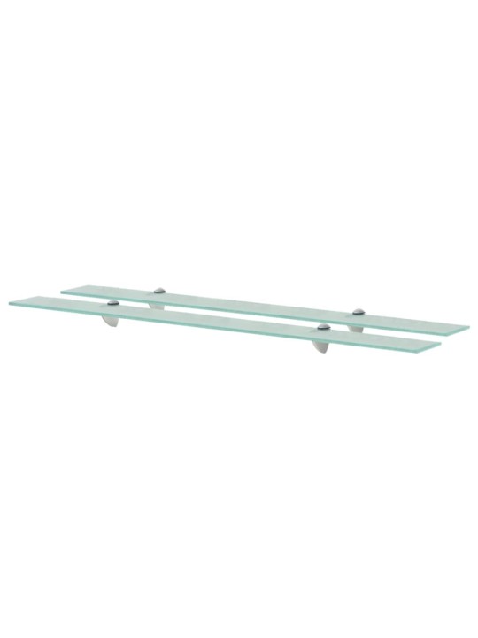 Sienas plaukti, 2 gab., 100x20 cm, 8 mm, stikls