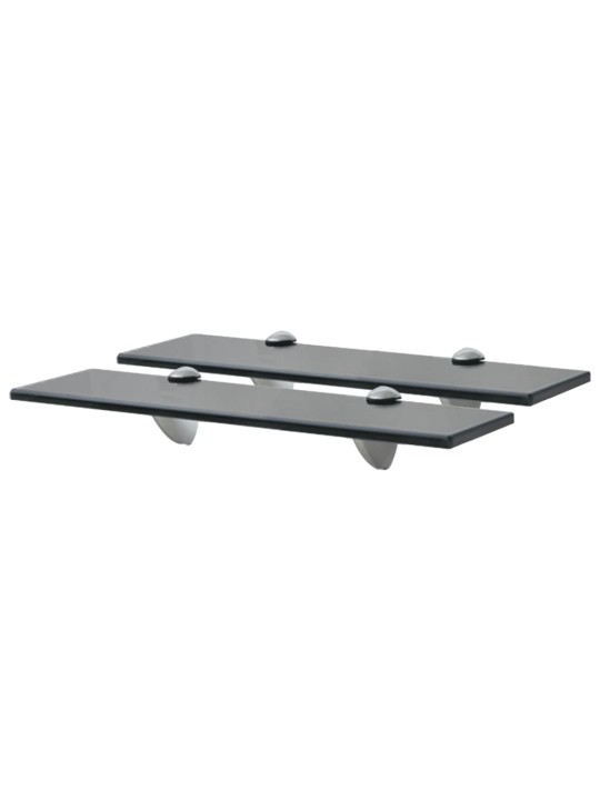 Sienas plaukti, 2 gab., 40x20 cm, 8 mm, stikls
