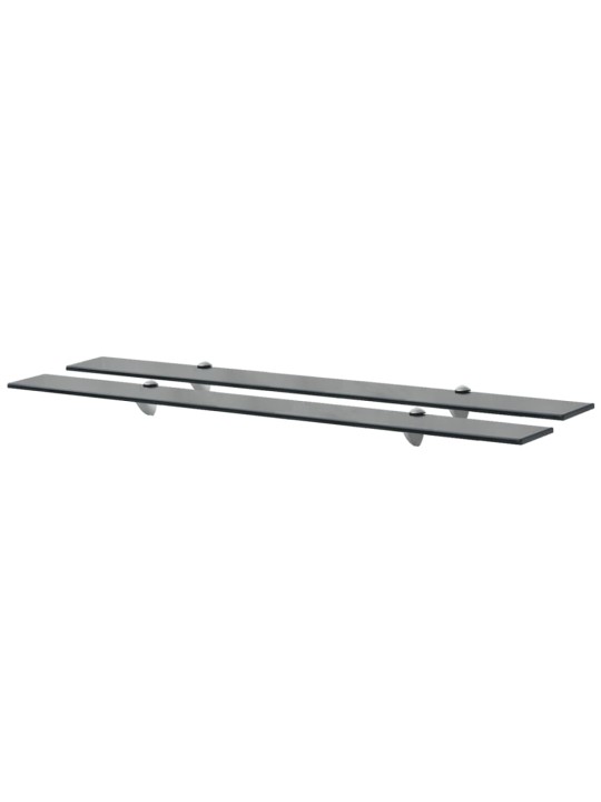 Sienas plaukti, 2 gab., 100x20 cm, 8 mm, stikls