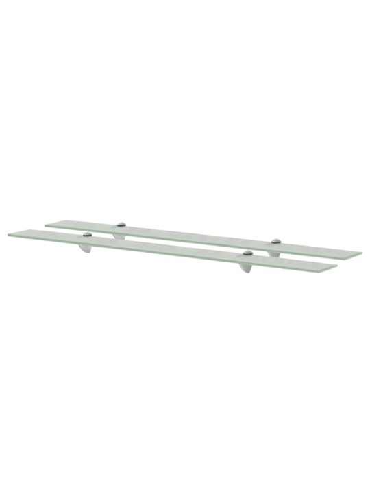 Sienas plaukti, 2 gab., 100x20 cm, 8 mm, stikls