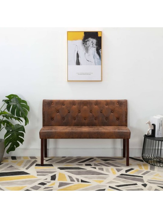 Sols, 120 cm, brūna mākslīgā zamšāda