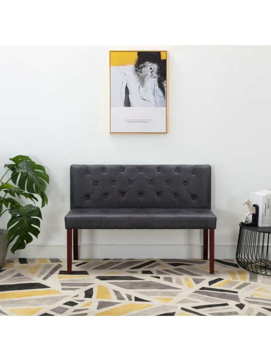 Sols, 120 cm, pelēka mākslīgā zamšāda