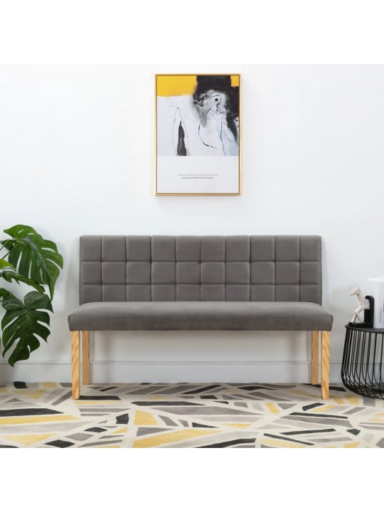 Sols, 140 cm, pelēks samts