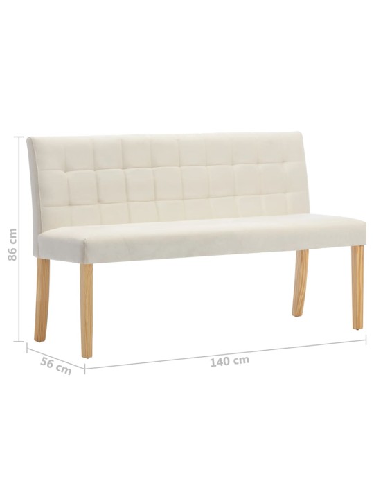 Sols, 140 cm, krēmkrāsas samts