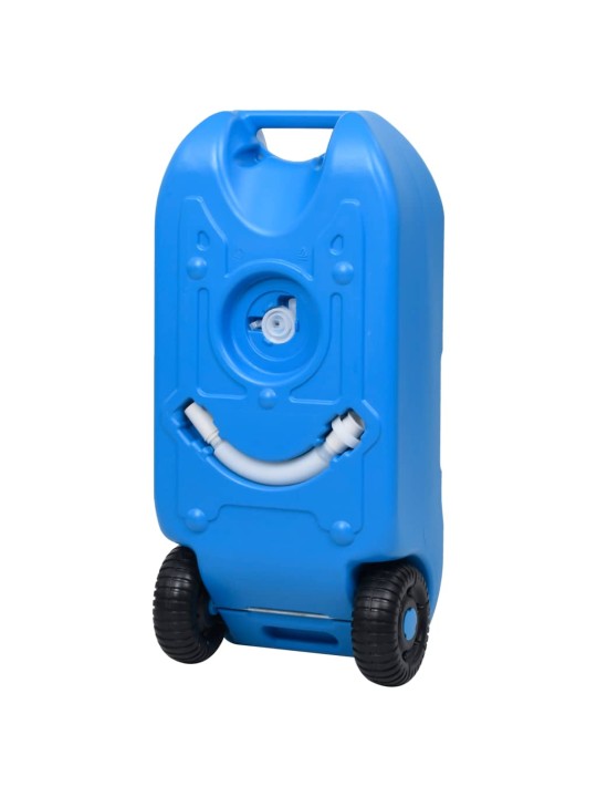 Ūdens tvertne kempingam, ar riteņiem, 40 l, zila