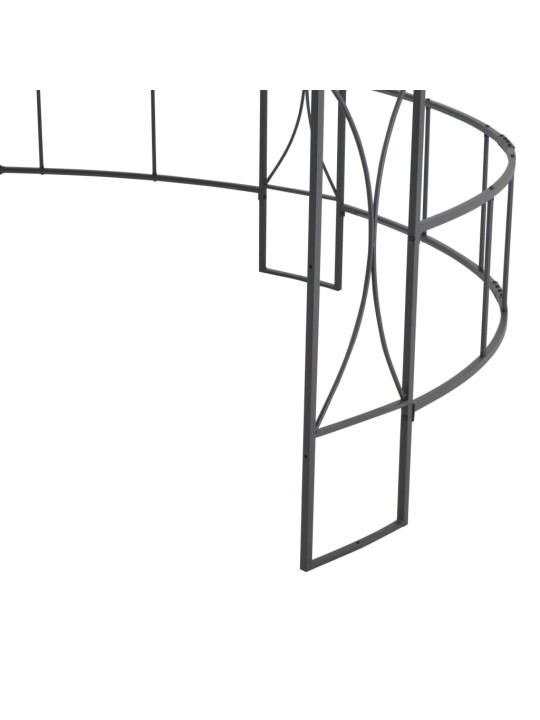 Dārza nojume, 300x290 cm, balta, apaļa