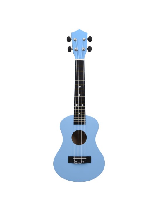 Soprāna bērnu ukulele ar somu, zilgana, 23"